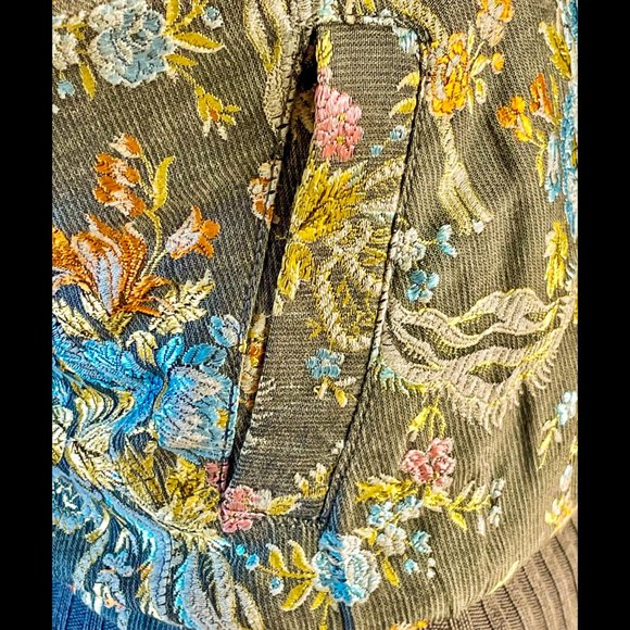 ⭐️HP⭐️FORNARINA▪️Sherpa Lined Faux Fur Hooded Floral Embroidered Jacket Coat - Picture 5 of 10